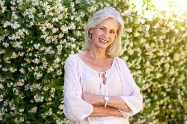 Older woman happy with urinary incontinence treatment Liphook