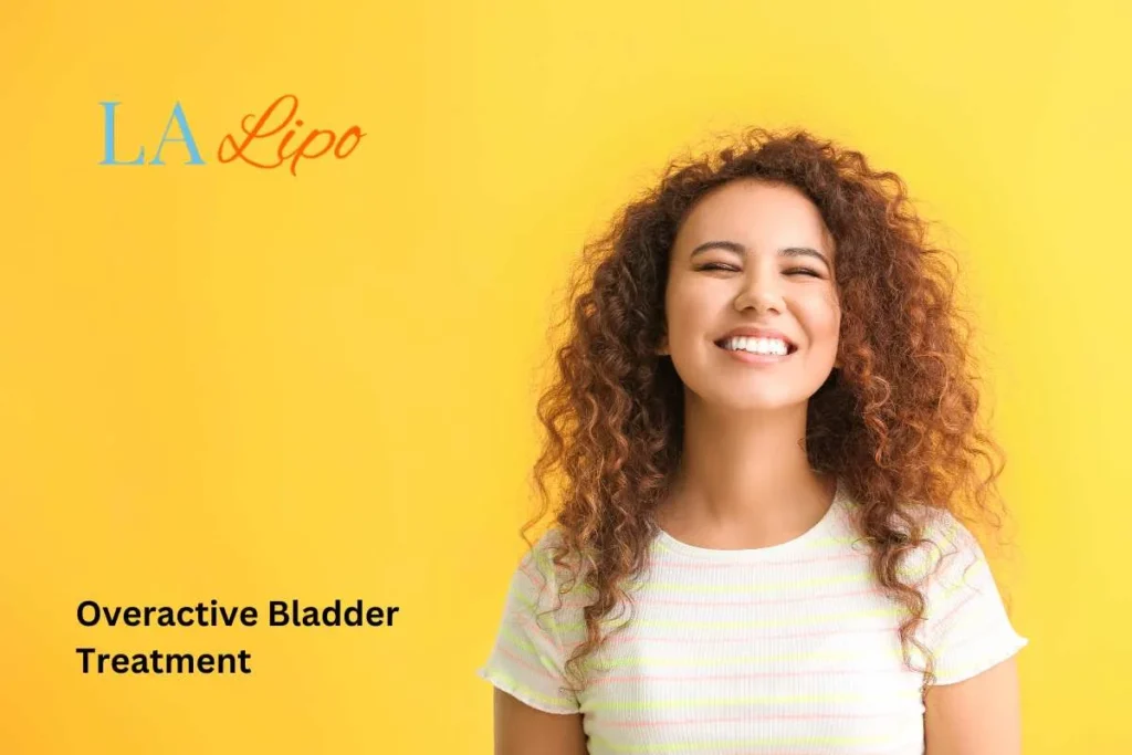 woman smiling about overactive bladder treatment Liphook solutions