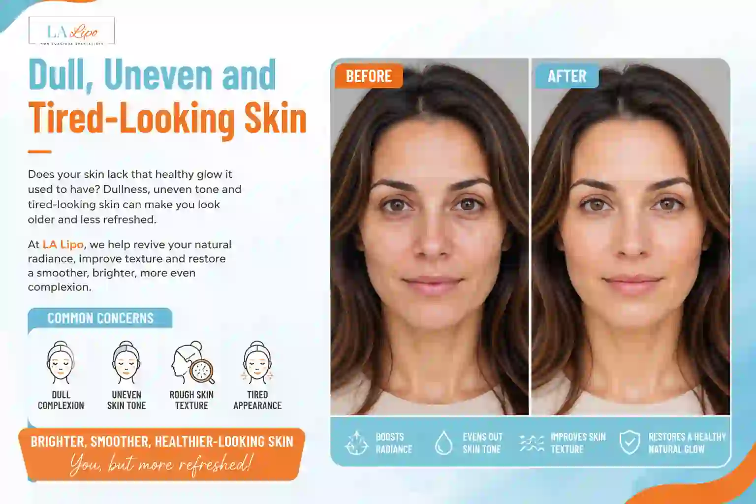 Sign #5: Dull, Uneven and Tired-Looking Skin Liphook